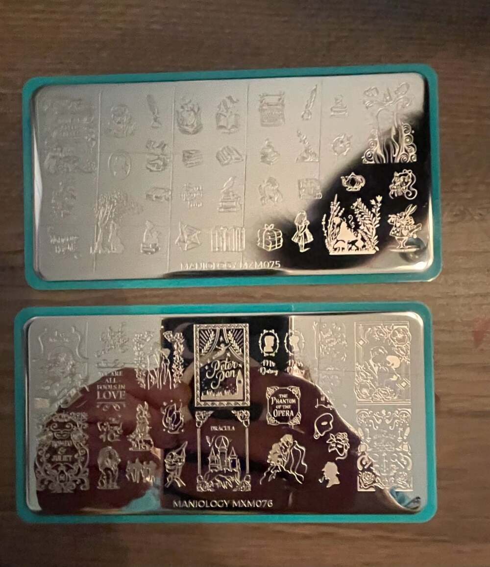 Maniology Mani x Me Stamping Plates MXM075 and MXM076 Set